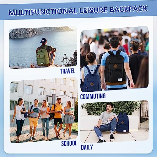 Chase Chic School Backpack for Men Women,Water Resistant Bookbag/Schoolbag/Daypack for Teen Boys Girls High School,College,Work,Travel Blue - color: Blue