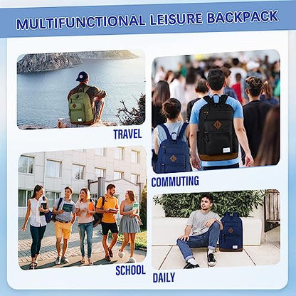 Chase Chic School Backpack for Men Women,Water Resistant Bookbag/Schoolbag/Daypack for Teen Boys Girls High School,College,Work,Travel Blue - color: Blue