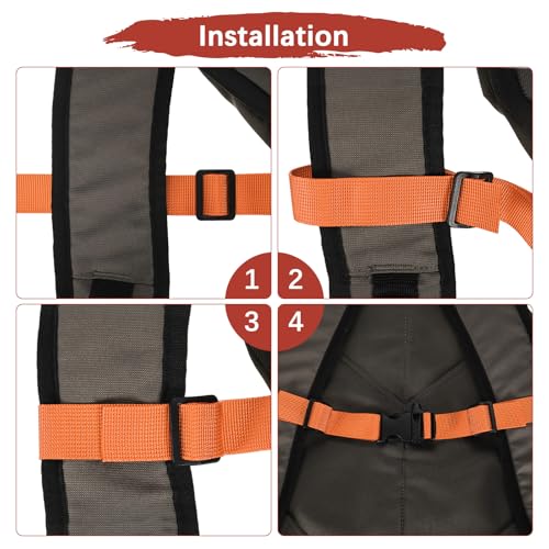 Backpack Chest Strap Adjustable Sternum Straps with Emergency Whistle Buckle Use for Backpack Replacement - color: Orange