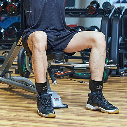 Ankle Wrist Cuffs Neoprene Padded Straps D-Ring Glute Kickback for Cable Machines Legs Exercise Adjustable Fitness - color: D ring black