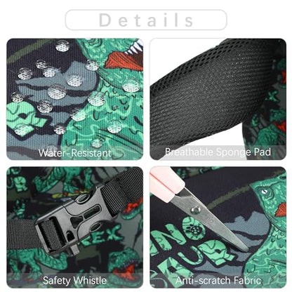 abshoo Cute Dinosaur School Backpack For Boys Elementary Kindergarten Kids School Bag (Dinosaur Black B) - color: Dinosaur Black B