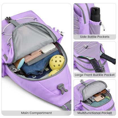 G4Free Pickleball Sling Bag for Women - Lightweight Crossbody Sports Bag - color: Purple