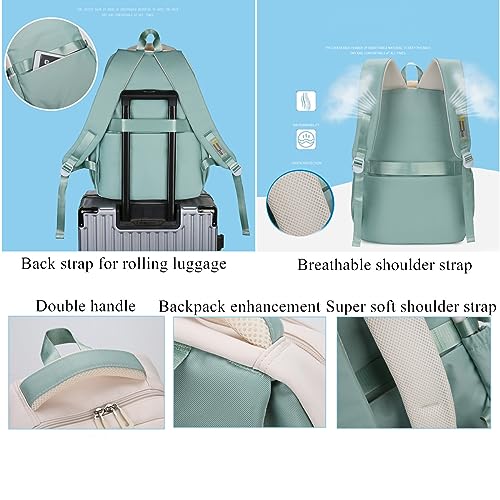 VIDOSCLA Kids Girls Backpack for School 3Pcs Students Bookbag Set Teen Boys Backpack with Lunch Box - color: A42 #Yellow&green-lunch Box Set