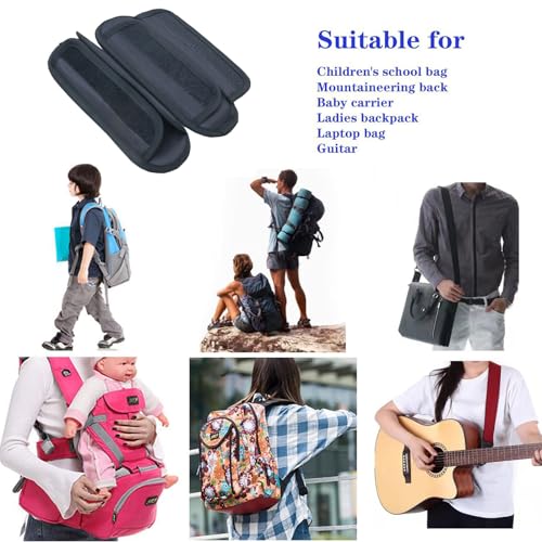 momerch Detachable Shoulder Strap Pad Soft Air Cushion for Laptop Backpack Sport Bag Messenger Guitar Case - color: Blue 1pcs