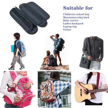 momerch Detachable Shoulder Strap Pad Soft Air Cushion for Laptop Backpack Sport Bag Messenger Guitar Case - color: Brown 1pcs
