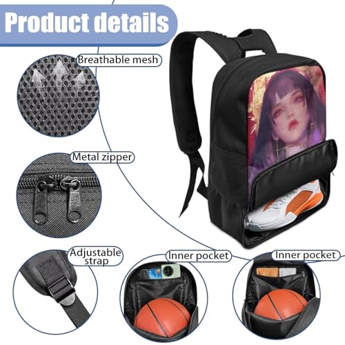Basketball Backpack With Separate Ball Compartment And Shoes Fit Basketball Volleyball Football - color: Nun
