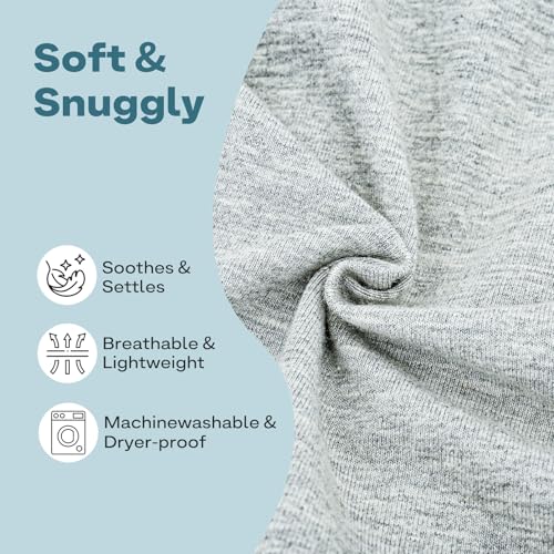 Supet Dog Carrier Sling for Small Dogs, Hands Free Adjustable Soft Cotton Puppy Chest Bag Carrier, Anti-Anxiety & Back Pain Relief Pet Front Pack (Grey, Plus) - color: Grey, size: Plus (5-12 LBS)