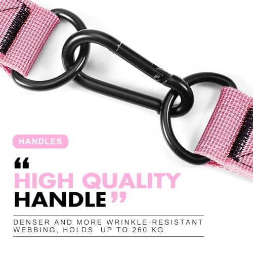 HPYGN Exercise Handle, Replacement Fitness Equipment for Pilates, Yoga, Strength Trainer, Pull Down Home Gym Red, Grey, Blue Working Out Handle - color: Pink