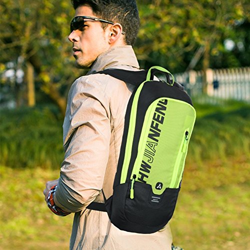 WINDCHASER Cycling Backpack, 10L Bicycle Backpack Waterproof Breathable Bag for Outdoor Travel Hiking Climbing Biking Running Skiing (Green.) - color: Green.
