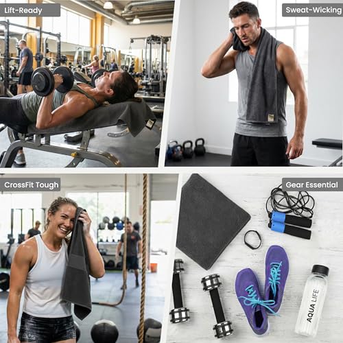 Dalisa Bench Hood Gym Towel – 100% Turkish Cotton – Non-Slip Hooded Design for Weight Benches – 450 GSM – 20"x 51" – Ultra-Absorbent, Quick-Dry Workout Towel – Made in Türkiye – Grey - color: Gray