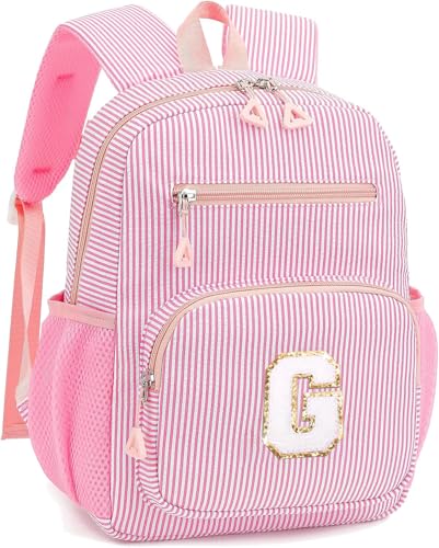 Mini Toddler Backpack for Girls 2-4, Cute Personalized Preschool Kindergarten Backpack for Kids Birthday Gifts (Pink G) - color: Pink, size: Mini-12"H(not fit folder）, style: G