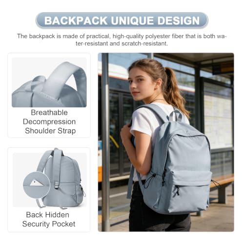Backpack Lightweight Bag Waterproof High Middle Backpack For Cute Aesthetic Backpack Casual Daypack For Men Women Blue - color: A-blue