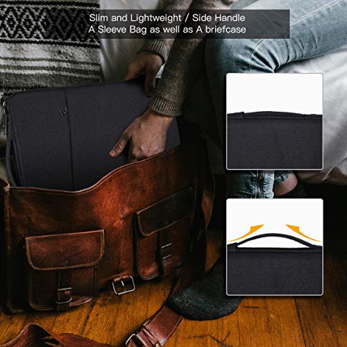 13 Inch Laptop Case Sleeve for 13.5-14.4 Inch Surface Laptop Studio/6/5/4/3, 13.8" Surface 7th, Asus ZenBook/Dell Inspiron Notebook Case, Black - color: Black, size: 13.3-13.6 Inch