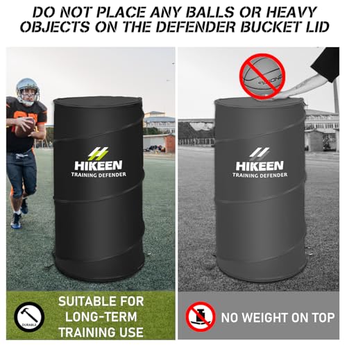 Hikeen Basketball Defender Dummy - Pop Up Safely Simulate Defender - Foldable Training Equipment for Basketball, Soccer, Football and More, 1 Carrying Bag - style: 4 PCS