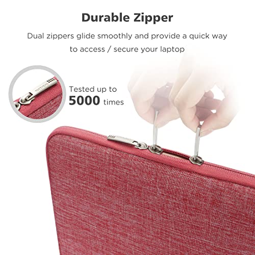 NIDOO 13.3 Inch Laptop Sleeve Case 14 inch Protective Notebook Bag for 13.5" Surface Laptop 6 5 4/14" MacBook Pro M3 M4 2024/13.3 ThinkPad X13 / 14" Yoga Slim 7i Pro Women, Red - color: Pink, size: 12.5-13 Inch / 2017 New MacBook Pro