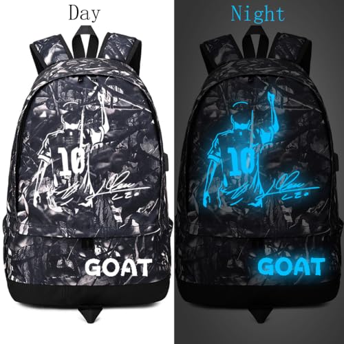 Soccer Player 10 Luminous Ball Storage Backpack Sports Equipment Depositary Multifunctional Bag For Men Women - color: Grey - 3