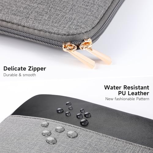 Laptop Case 13.3 inch, 13-13.3 inch Laptop Sleeve Compatible with MacBook Air M4 M3 M2 M1 2025-2018 / Pro M2 M1 2025-2016, HP Dell ASUS Lenovo Acer, Water-Resistant Computer Case Bag - color: Gray&Black Color Blocking, size: 13-14 inch