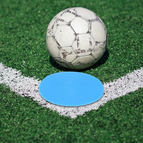 Beavorty 12pcs Football Training Disc Markers Flat Circle Spot Markers 10cm Multi- for Soccer Agility Drills Indoor Outdoor Sports Practice