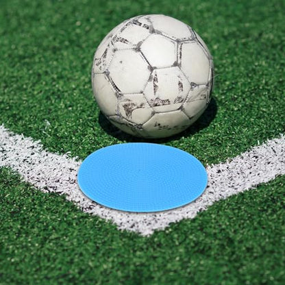 Beavorty 12pcs Football Training Disc Markers Flat Circle Spot Markers 10cm Multi- for Soccer Agility Drills Indoor Outdoor Sports Practice