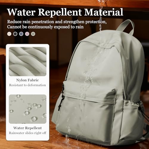 Lightweight Basic Backpack For High School,College Bookbag For Womens,Travel Laptop Backpacks For Teen Girls,School Bag Casual Daypack(Green) - color: A3-gree