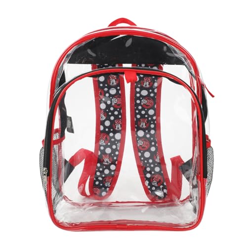 Disney Minnie Mouse 5-Piece Backpack & Lunchbox Set With Water Bottle - color: 5-pc Minnie Mouse Burgundy, size: 16 Inches
