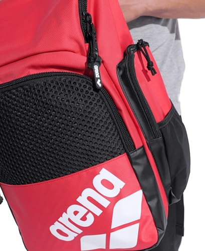 ARENA One Go Swim Sports Backpack Athletes Medium Size Equipment Bag 35 Liters - color: Red