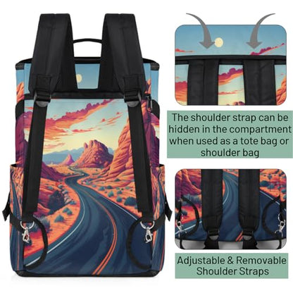 Gym Backpack, Water Resistant Carry-On Bag with Padded Shoulder Straps