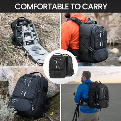 Tamrac Anvil Slim 11 Camera Backpack for Photographers DSLR Camera Bag with Laptop Compartment, Professional Photography Backpack, Camera Bag with Tripod Holder, Camera Carrying Case, Black - style: Anvil Slim 11