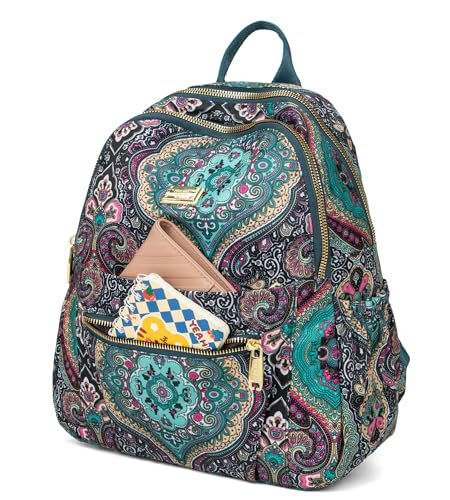 Pealwel Mini Backpack Purse for Women,Small Nylon backpacks for Ladies Backpacks Women Anti Theft Travel Bag (Bohemian) - color: Bohemian