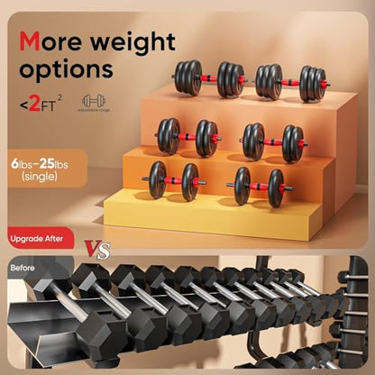 Adjustable Dumbbells, 20/30/45/70/90lbs Free Weight Set with Connector,5 in1 Dumbbells Set Used as Barbell,Kettlebells,Push up Stand,Fitness Exercises for Home Gym Suitable Men/Women - style: 30LB(15LB Pair)