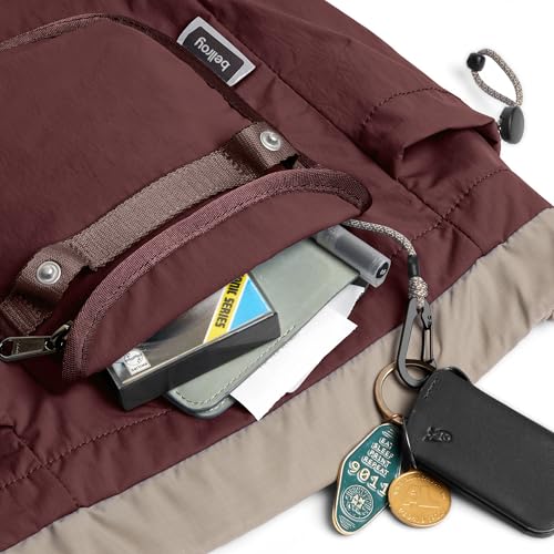 Bellroy Cinch Minipack (lightweight 9 liter backpack with external organization and adjustable shoulder straps) - Burgundy - color: Burgundy
