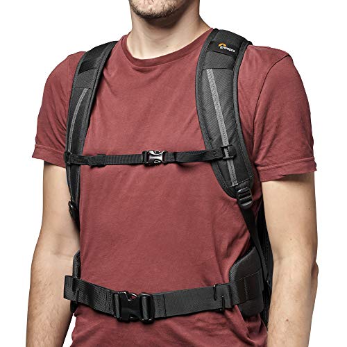 Lowepro Flipside BP 400 AW III Mirrorless and DSLR Camera Backpack - Black - with Rear Access - with Side Access - with Adjustable Dividers - for Mirrorless Like Sony α7 - LP37352-PWW - color: Black