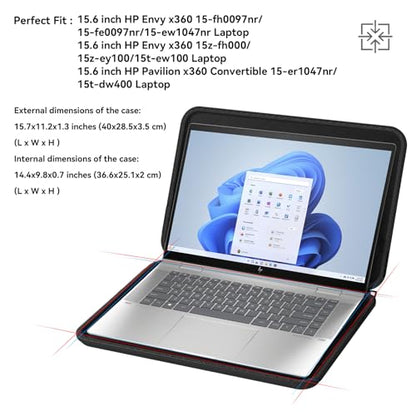 Smatree Hard EVA Protective Case for 15.6 inch HP Envy x360 - color: for 15.6inch HP Envy x360 Laptop