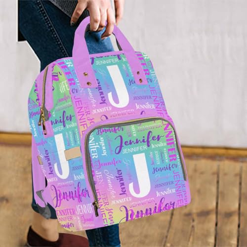 MyPupSocks Customized Diaper Bag Backpack, Personalized Diaper Bag with Name Mummy Nappy Baby Bag Shoulders Casual Daypack Daycare Travel Bag for Boys Girls - color: Color 11