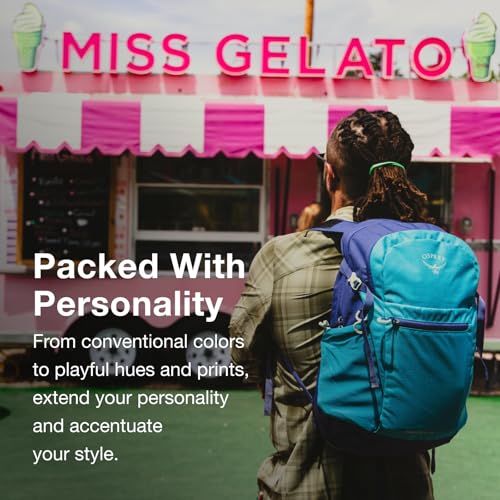 Osprey Daylite Plus Commuter Backpack - Lightweight, Everyday Pack with Laptop Sleeve and Water Bottle Pockets - Ideal for Campus, Work, and Travel with Versatile Storage, Cascade Blue/Latte Brown - color: Cascade Blue/Latte Brown