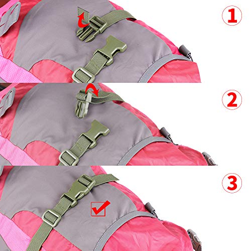 MAGARROW 78" x 1" Strap Buckle Packing Straps Adjustable 1-Inch Belt - color: Green 6.5 feet Long (4-PCS)