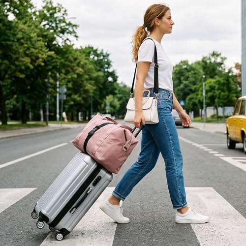 Ouligay 2 Pack Travel Straps for Luggage Multi-use Suitcase Strap Strong Luggage Straps Elastic Travel Luggage Belt Strap for Attaching Extra Bags Purse to Suitcase Handle