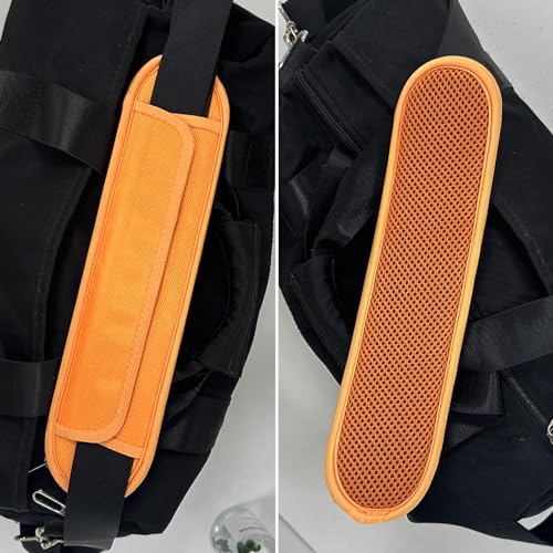 FIEIL 2 Pack Extra Thick Shoulder Strap Pad, Universal Replacement Shoulder Pad, for Shoulder Bags, Detachable Shoulder Strap Pad Pads Help Relieve Shoulder Pain(Sandwich Mesh-Orange) - size: Orange