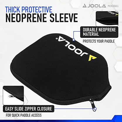 JOOLA Pickleball Paddle Cover - Neoprene Sleeve for JOOLA Paddles - Pickleball Accessory and Gift - Padded Foam Storage Case Protects Pickle Ball Rackets - color: Standard