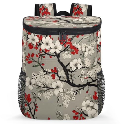 Insulated Cooler Backpack Portable Soft Cooler Bag Ice Chest Backpack for Camping Beach Picnic Lunch Work Travel - color: Multicolor 9