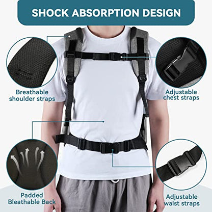 Petsfit Pet Backpack Carrier with Upgrade Waist Cushion Design to Better Fit The Waist, Suitable for Small and Medium Dogs Cats, and Rabbits up to 18 Pounds - color: AGreen