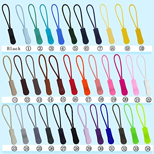 Urmspst 20PCS Zipper Pulls Replacement Zipper Tabs, Dusty Green - color: 05. Dusty green