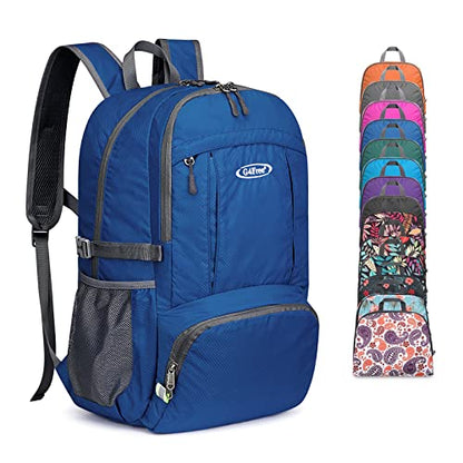 G4Free 40L Lightweight Packable Hiking Backpack, Waterproof Travel Daypack - color: Dark Blue