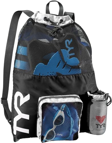 TYR LBMMB360ALL Big Mesh Mummy Backpack BLK/WHT All - color: Blk/Wht