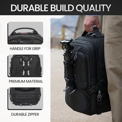 Tamrac Anvil Slim 15 Camera Backpack for Photographers DSLR Camera Bag with Laptop Compartment, Professional Photography Backpack, Camera Bag with Tripod Holder, Camera Carrying Case, Black - style: Anvil Slim 15