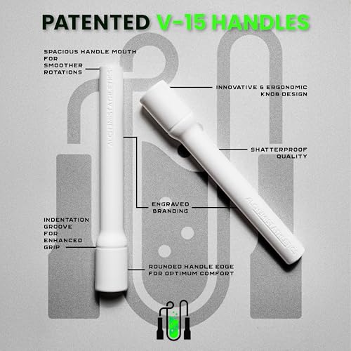 Beaded Jump Rope – Adjustable 10ft Skipping Rope for Women, Men & Kids, Beginner Friendly with Durable Weighted Beads, Shatterproof Handles, Tangle-Free for Cardio, Fitness, Freestyle & Home Workout - color: White
