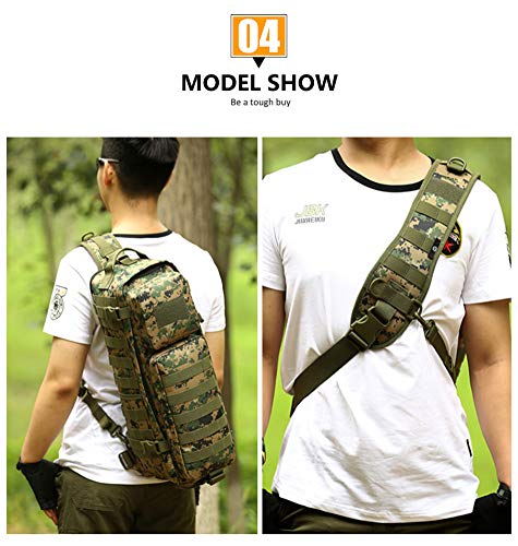 Hiking Backpack Outdoor Mountaineering Tactical Backpack Chest Sling Rucksack Multifunction Molle Military Bag Man Shoulder Bags