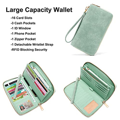 Soperwillton Women Backpack Purse Multipurpose Design Handbags Shoulder Bag PU Leather Travel bag Backpack Set 2pcs - color: Iceblue