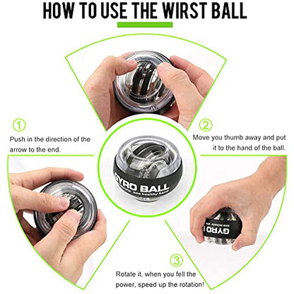 Hand Grip Strengthener Workout Kit (10Pcs) Hands Grip Strength Trainer, Forearm Gripper, Finger Exerciser Stretcher Wrist Ball, Stress Relief Ball for Men and Women, Injury Recovery - color: HSK01N