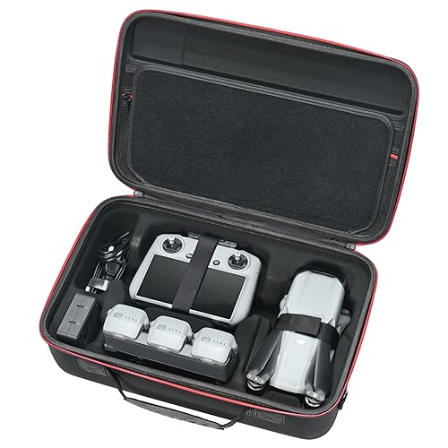 RLSOCO Carrying Case for DJI Air 3S / Air 3- Fits Mavic Air 3/3S Accessories: Air 3 Body, DJI RC/RC Pro Controller, Batteries x 4, Charger, Charging Hub, Propellers (Case Only)